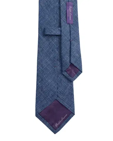 Ralph Lauren Purple Label Men's Délavé Linen-Blend Tie | Thumbnail 4 Ralph Lauren Purple Label Men's Délavé Linen-Blend Tie | Thumbnail 4