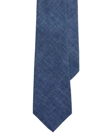 Ralph Lauren Purple Label Men's Délavé Linen-Blend Tie | Thumbnail 1 Ralph Lauren Purple Label Men's Délavé Linen-Blend Tie | Thumbnail 1
