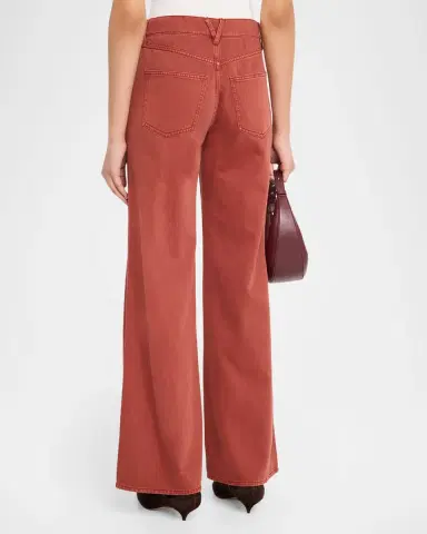 Veronica Beard Kasey Mid-Rise Wide-Leg Jeans | Thumbnail 3 Veronica Beard Kasey Mid-Rise Wide-Leg Jeans | Thumbnail 3