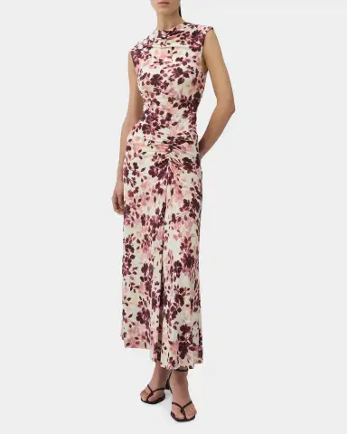 Simkhai Acacia Draped Jersey Midi Dress | Thumbnail 2 Simkhai Acacia Draped Jersey Midi Dress | Thumbnail 2