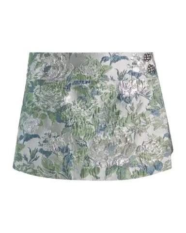ALICE + OLIVIA Somers Metallic Jacquard Mini Skort | Thumbnail 1 ALICE + OLIVIA Somers Metallic Jacquard Mini Skort | Thumbnail 1