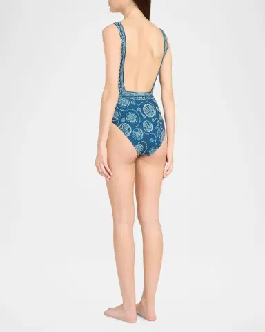 ALÉMAIS Lucky quare-Neck One-Piece Swimsuit | Thumbnail 3 ALÉMAIS Lucky quare-Neck One-Piece Swimsuit | Thumbnail 3