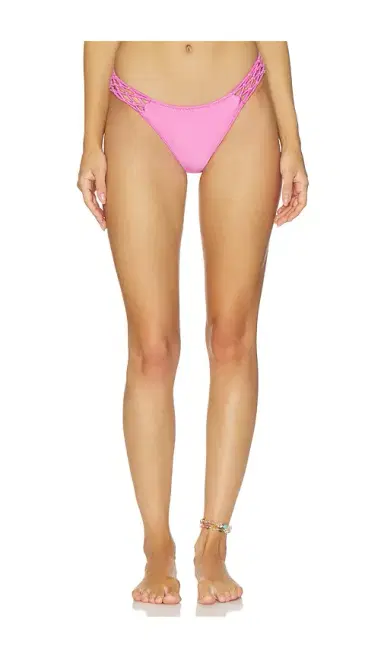 Frankies Bikinis Dove Satin Bikini Bottom | Thumbnail 1 Frankies Bikinis Dove Satin Bikini Bottom | Thumbnail 1
