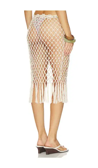 Frankies Bikinis Star Crochet Midi Skirt | Thumbnail 4 Frankies Bikinis Star Crochet Midi Skirt | Thumbnail 4