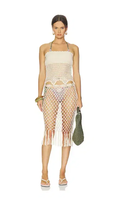 Frankies Bikinis Star Crochet Midi Skirt | Thumbnail 5 Frankies Bikinis Star Crochet Midi Skirt | Thumbnail 5