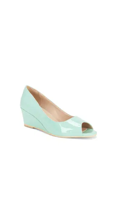 NIIHAI Open Toe Vinyl Mule Wedge | Thumbnail 2 NIIHAI Open Toe Vinyl Mule Wedge | Thumbnail 2