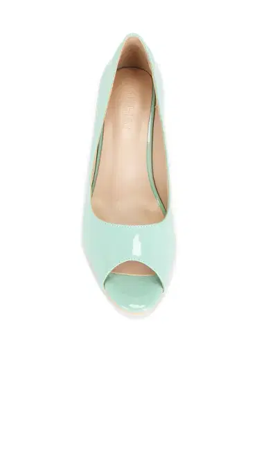 NIIHAI Open Toe Vinyl Mule Wedge | Thumbnail 4 NIIHAI Open Toe Vinyl Mule Wedge | Thumbnail 4
