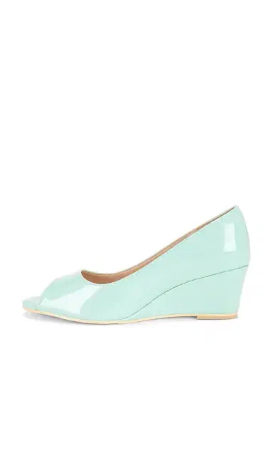 NIIHAI Open Toe Vinyl Mule Wedge | Thumbnail 5 NIIHAI Open Toe Vinyl Mule Wedge | Thumbnail 5