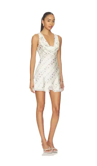 Frankies Bikinis Chloe Silk Mini Dress | Thumbnail 2 Frankies Bikinis Chloe Silk Mini Dress | Thumbnail 2