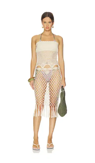 Frankies Bikinis Star Crochet Blouse | Thumbnail 4 Frankies Bikinis Star Crochet Blouse | Thumbnail 4