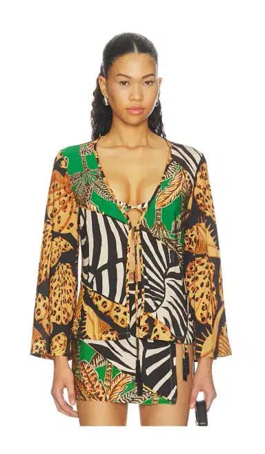 Farm Rio Open Front Blouse | Thumbnail 1 Farm Rio Open Front Blouse | Thumbnail 1