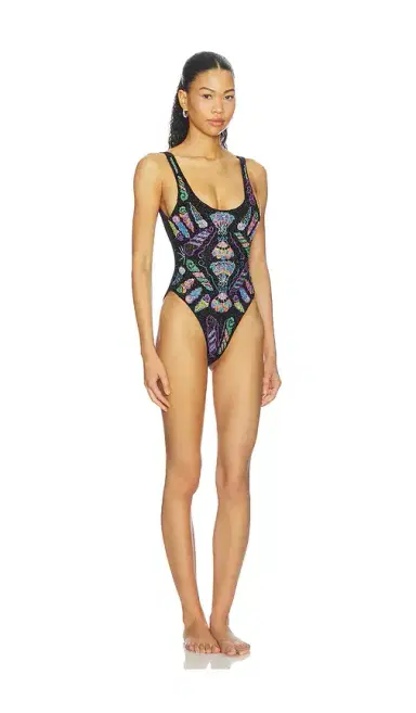 Oceanus Dreamy One Piece Shell Swimsuit | Thumbnail 2 Oceanus Dreamy One Piece Shell Swimsuit | Thumbnail 2