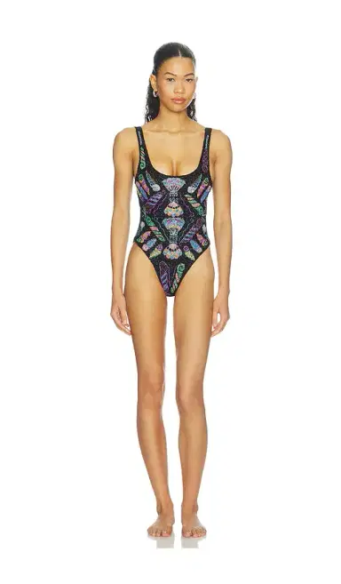 Oceanus Dreamy One Piece Shell Swimsuit | Thumbnail 1 Oceanus Dreamy One Piece Shell Swimsuit | Thumbnail 1