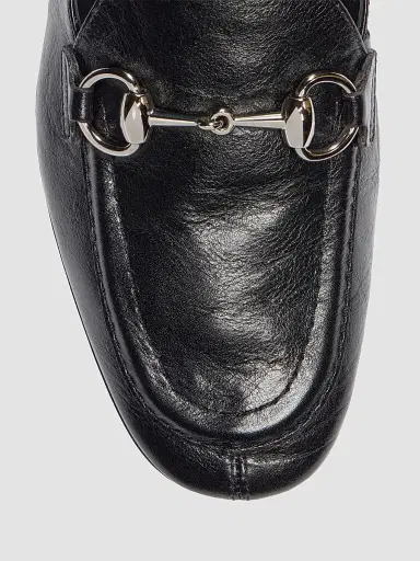 Gucci Women's Jordaan Soft Leather Loafers - Black | Thumbnail 5 Gucci Women's Jordaan Soft Leather Loafers - Black | Thumbnail 5