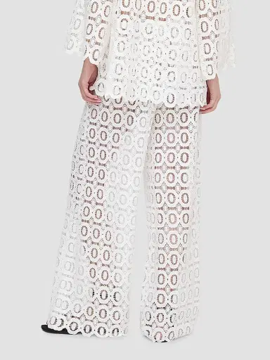 Hill House Home Women's The Kaya Pool Pants - White Broderie | Thumbnail 4 Hill House Home Women's The Kaya Pool Pants - White Broderie | Thumbnail 4