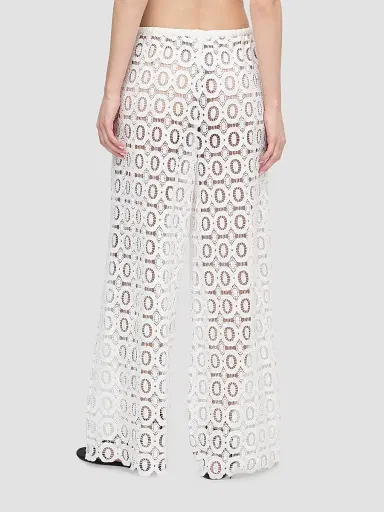 Hill House Home Women's The Kaya Pool Pants - White Broderie | Thumbnail 6 Hill House Home Women's The Kaya Pool Pants - White Broderie | Thumbnail 6