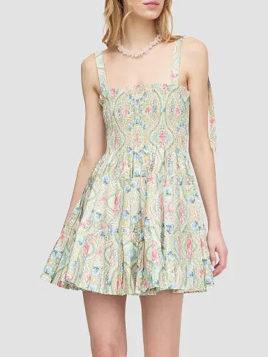 Hill House Home Women's The Ribbon Charlotte Nap Dress - Sea Scroll | Thumbnail 2 Hill House Home Women's The Ribbon Charlotte Nap Dress - Sea Scroll | Thumbnail 2