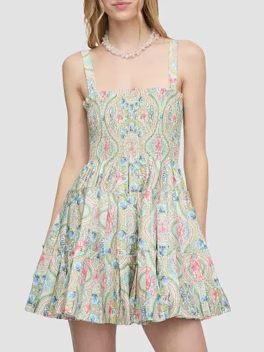 Hill House Home Women's The Ribbon Charlotte Nap Dress - Sea Scroll | Thumbnail 4 Hill House Home Women's The Ribbon Charlotte Nap Dress - Sea Scroll | Thumbnail 4