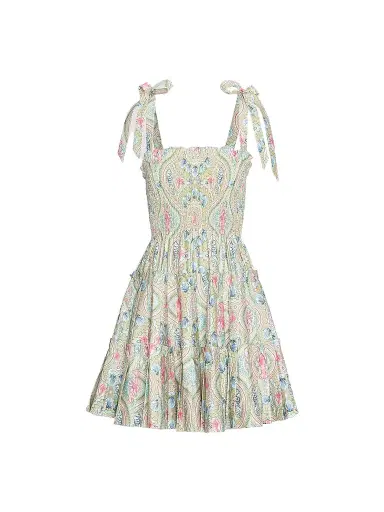 Hill House Home Women's The Ribbon Charlotte Nap Dress - Sea Scroll | Thumbnail 1 Hill House Home Women's The Ribbon Charlotte Nap Dress - Sea Scroll | Thumbnail 1