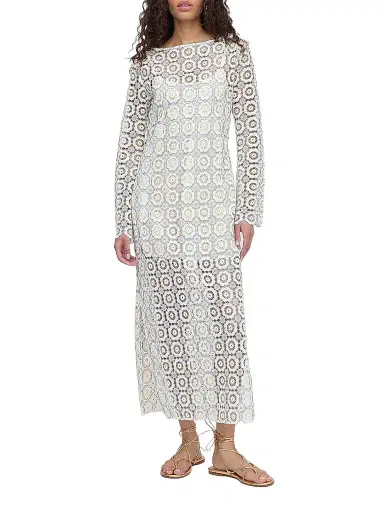 Hill House Home Women's The Eliza Dress - Blue Dahlia Lace | Thumbnail 1 Hill House Home Women's The Eliza Dress - Blue Dahlia Lace | Thumbnail 1
