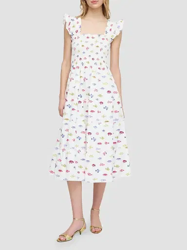 Hill House Home Women's The Ellie Nap Dress - White Rainbow Fish | Thumbnail 2 Hill House Home Women's The Ellie Nap Dress - White Rainbow Fish | Thumbnail 2