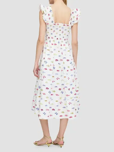 Hill House Home Women's The Ellie Nap Dress - White Rainbow Fish | Thumbnail 4 Hill House Home Women's The Ellie Nap Dress - White Rainbow Fish | Thumbnail 4