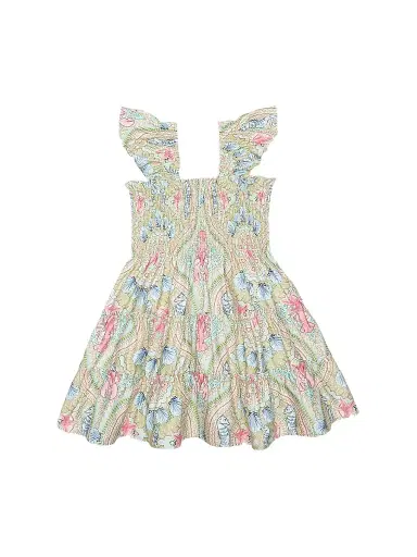 Hill House Home Baby Girl's, Little Girl's & Girl's Tiny Ellie Nap Dress - Sea Scroll | Thumbnail 1 Hill House Home Baby Girl's, Little Girl's & Girl's Tiny Ellie Nap Dress - Sea Scroll | Thumbnail 1