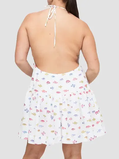 Hill House Home Women's The Sol Tunic Dress - White Rainbow Fish | Thumbnail 7 Hill House Home Women's The Sol Tunic Dress - White Rainbow Fish | Thumbnail 7
