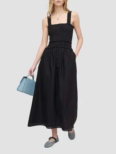 Hill House Home Women's The Azalea Maxi Nap Dress - Black | Thumbnail 2 Hill House Home Women's The Azalea Maxi Nap Dress - Black | Thumbnail 2
