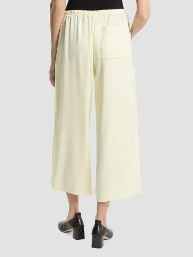 Theory Women's Satin Crop Pants - Lemongrass | Thumbnail 3 Theory Women's Satin Crop Pants - Lemongrass | Thumbnail 3