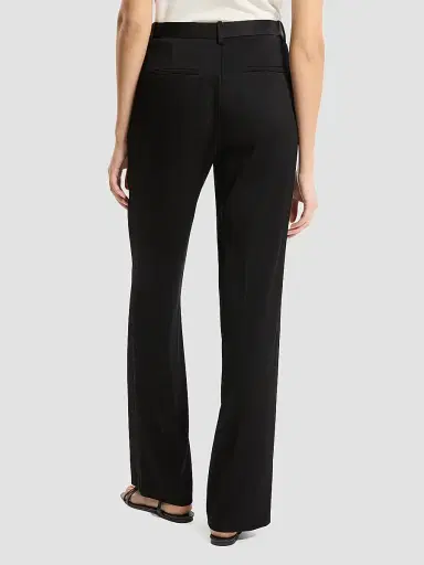 Theory Women's Satin Straight-Leg Pants - Black | Thumbnail 3 Theory Women's Satin Straight-Leg Pants - Black | Thumbnail 3