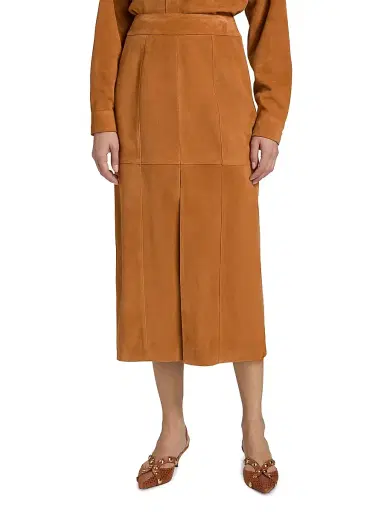 Ulla Johnson Women's Orion Suede Pencil Skirt | Thumbnail 3 Ulla Johnson Women's Orion Suede Pencil Skirt | Thumbnail 3