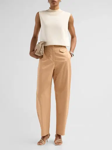 Ulla Johnson Women's Laure Barrel-Leg Trousers - Fawn - Size 12 | Thumbnail 2 Ulla Johnson Women's Laure Barrel-Leg Trousers - Fawn - Size 12 | Thumbnail 2