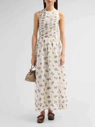 Ulla Johnson Women's Fleurine Floral Organza Maxi Dress | Thumbnail 2 Ulla Johnson Women's Fleurine Floral Organza Maxi Dress | Thumbnail 2