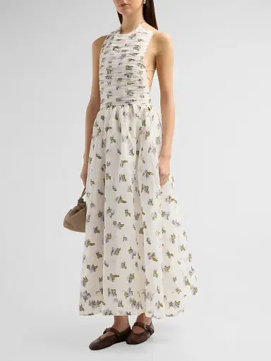 Ulla Johnson Women's Fleurine Floral Organza Maxi Dress | Thumbnail 4 Ulla Johnson Women's Fleurine Floral Organza Maxi Dress | Thumbnail 4
