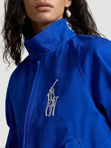 Polo Ralph Lauren Women's Embroidered Cotton Twill Jacket - Heritage Blue | Thumbnail 5 Polo Ralph Lauren Women's Embroidered Cotton Twill Jacket - Heritage Blue | Thumbnail 5