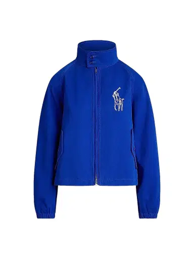 Polo Ralph Lauren Women's Embroidered Cotton Twill Jacket - Heritage Blue | Thumbnail 1 Polo Ralph Lauren Women's Embroidered Cotton Twill Jacket - Heritage Blue | Thumbnail 1