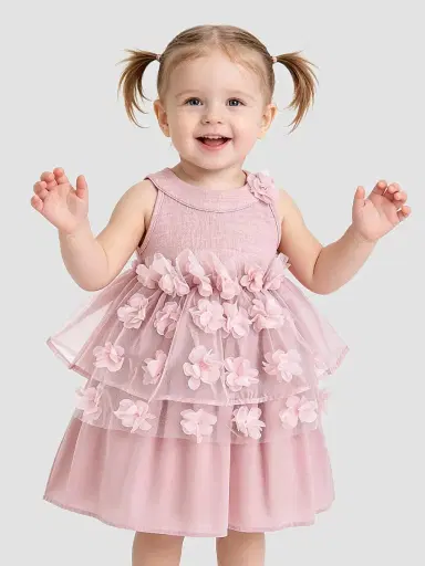 Mimi Tutu Baby Girl's & Little Girl's Veda Dress - Pink 36 Months | Thumbnail 3 Mimi Tutu Baby Girl's & Little Girl's Veda Dress - Pink 36 Months | Thumbnail 3