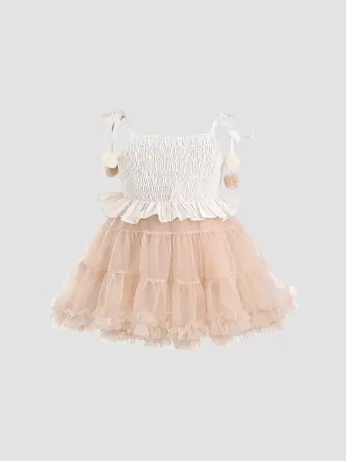 Mimi Tutu Baby Girl's & Little Girl's Nerina Dress - Beige 36 Months | Thumbnail 2 Mimi Tutu Baby Girl's & Little Girl's Nerina Dress - Beige 36 Months | Thumbnail 2