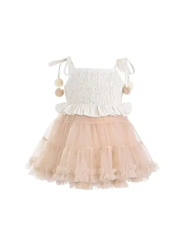 Mimi Tutu Baby Girl's & Little Girl's Nerina Dress - Beige 36 Months | Thumbnail 1 Mimi Tutu Baby Girl's & Little Girl's Nerina Dress - Beige 36 Months | Thumbnail 1