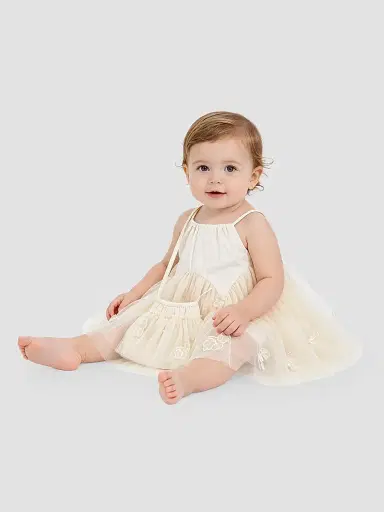 Mimi Tutu Baby Girl's & Little Girl's Mirelle Dress - Beige 36 Months | Thumbnail 4 Mimi Tutu Baby Girl's & Little Girl's Mirelle Dress - Beige 36 Months | Thumbnail 4