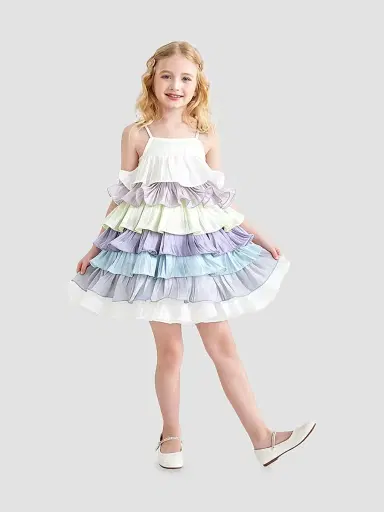 Mimi Tutu Little Girl's & Girl's Talia Dress - White | Thumbnail 3 Mimi Tutu Little Girl's & Girl's Talia Dress - White | Thumbnail 3