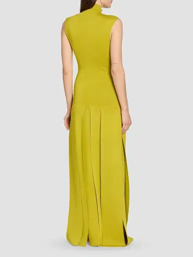 Alaïa Women's Textured Pleats Drop Maxi Dress | Thumbnail 3 Alaïa Women's Textured Pleats Drop Maxi Dress | Thumbnail 3