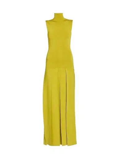 Alaïa Women's Textured Pleats Drop Maxi Dress | Thumbnail 1 Alaïa Women's Textured Pleats Drop Maxi Dress | Thumbnail 1