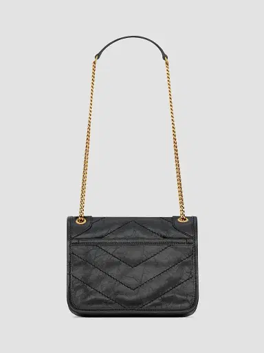 Saint Laurent Women's Niki Baby Crossbody Bag in Vintage Leather - Black | Thumbnail 2 Saint Laurent Women's Niki Baby Crossbody Bag in Vintage Leather - Black | Thumbnail 2