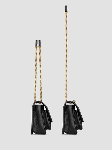 Saint Laurent Women's Niki Baby Crossbody Bag in Vintage Leather - Black | Thumbnail 4 Saint Laurent Women's Niki Baby Crossbody Bag in Vintage Leather - Black | Thumbnail 4