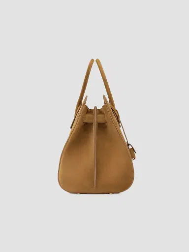 Saint Laurent Women's Sac De Jour Tote Bag in Suede - Caramel Cognac | Thumbnail 3 Saint Laurent Women's Sac De Jour Tote Bag in Suede - Caramel Cognac | Thumbnail 3