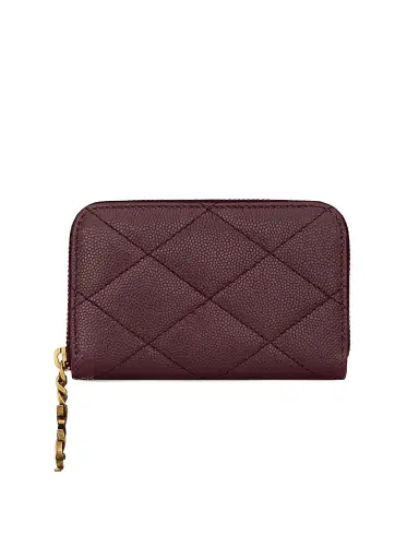 Saint Laurent Women's Cassandre Bijou Change Purse - Rouge Cabernet | Thumbnail 1 Saint Laurent Women's Cassandre Bijou Change Purse - Rouge Cabernet | Thumbnail 1