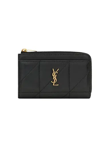 Saint Laurent Women's Jamie Zip Card Case | Thumbnail 1 Saint Laurent Women's Jamie Zip Card Case | Thumbnail 1