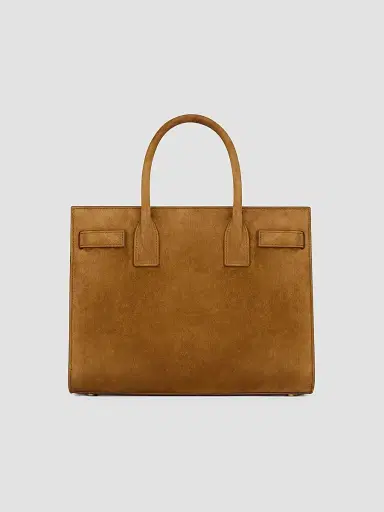 Saint Laurent Women's Sac De Jour Top Handle Bag in Suede - Caramel Cognac | Thumbnail 2 Saint Laurent Women's Sac De Jour Top Handle Bag in Suede - Caramel Cognac | Thumbnail 2